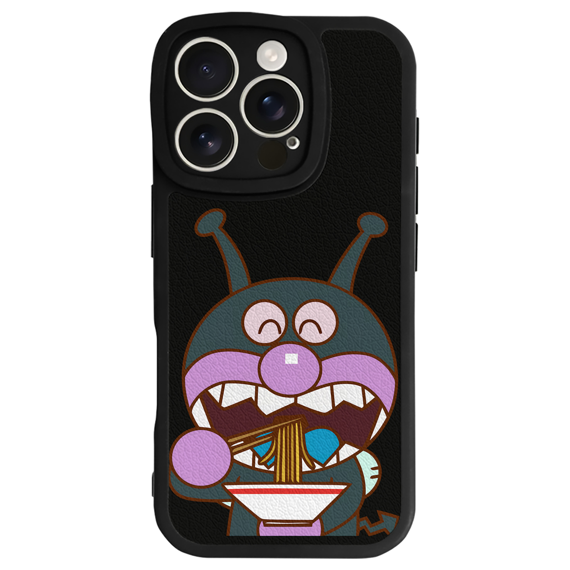 （画像用） アンパンマン Anpanman 【iPhone 16シリーズ対応】シリコンスマホケース（レザー調） 材質：シリコン